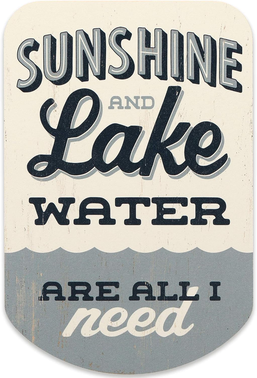 Sunshine Water Wood Wall Decor - Lake Themed Wall Art for Lake House, Man Cave, or Cabin