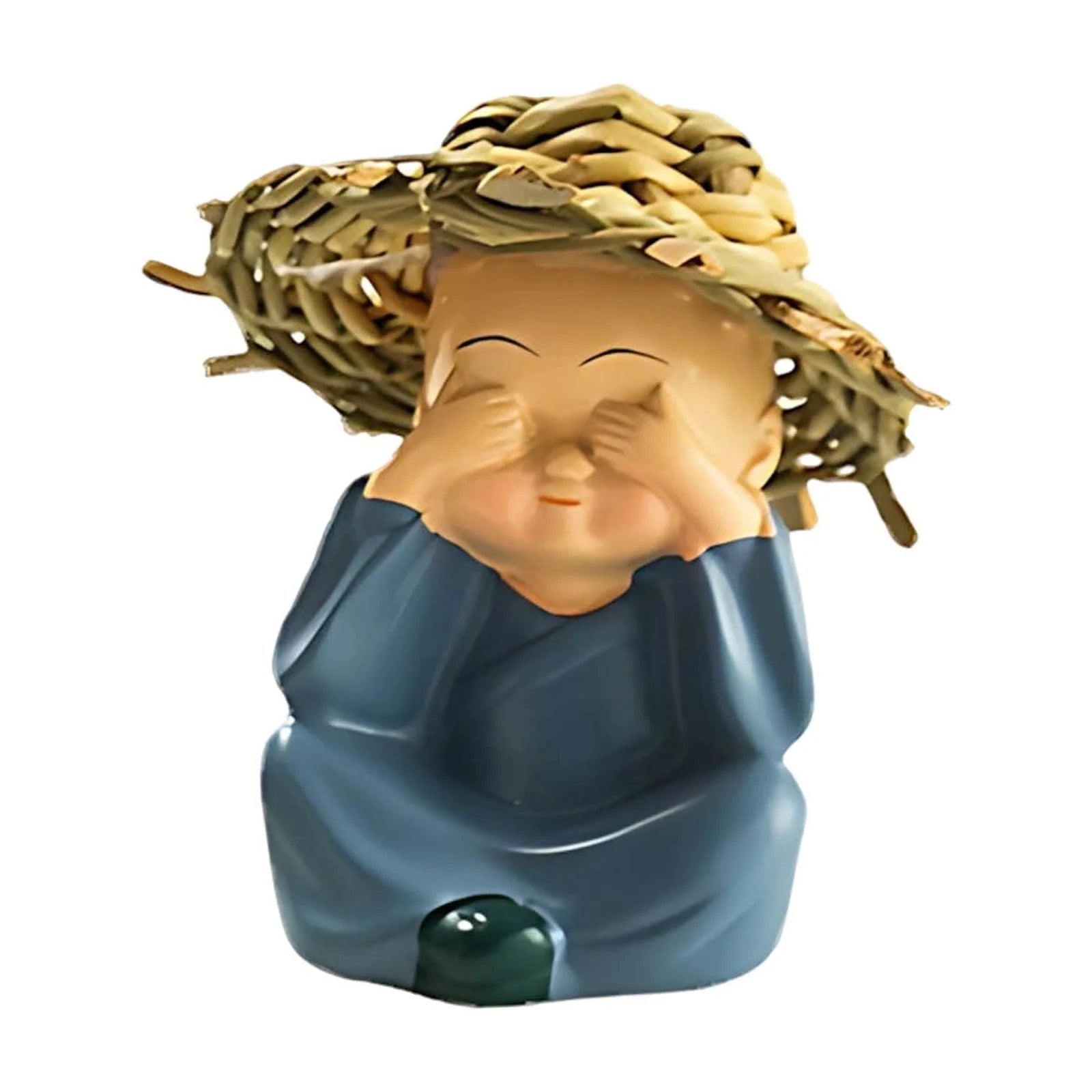 4Pc Garden Decor Statue,Garden Statues,Garden Ornaments for outside Garden,Garden Decorations Outdoor Clearance Resin