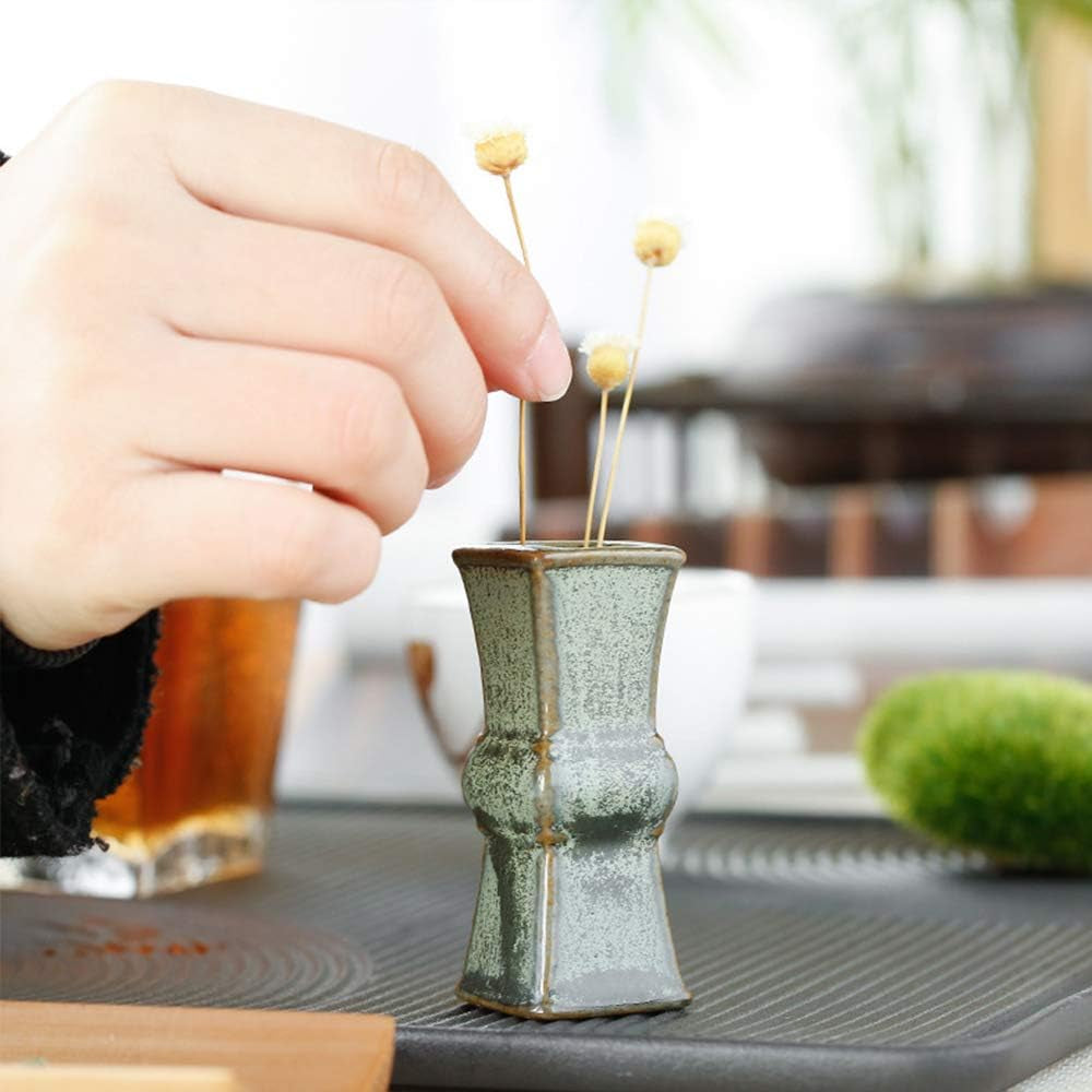 Handmade Ceramic Vase Home Decor Decorative Vase for Home Decor Living Room Office and Place Settings (Three-Piece Vase A)