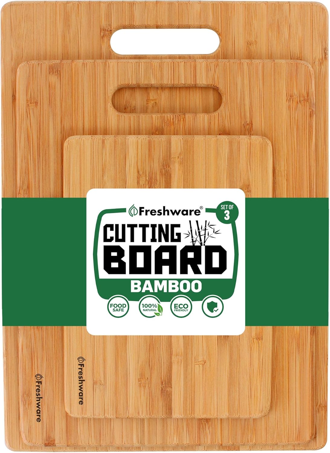 Bamboo Cutting Boards for Kitchen [Set of 3]