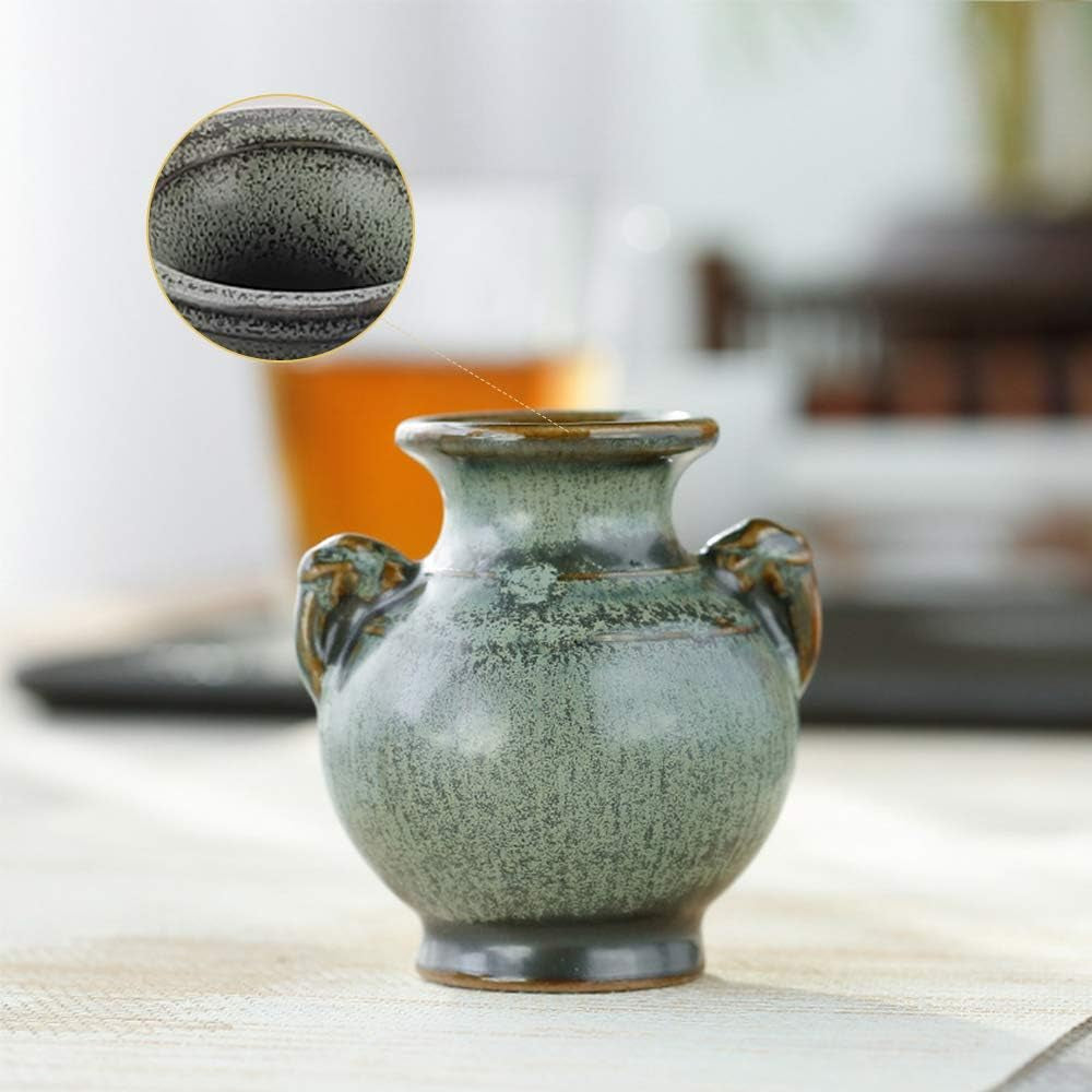 Handmade Ceramic Vase Home Decor Decorative Vase for Home Decor Living Room Office and Place Settings (Three-Piece Vase A)