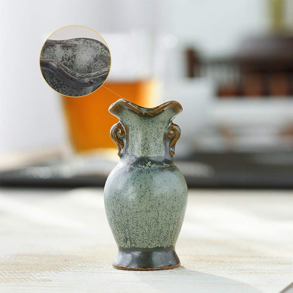 Handmade Ceramic Vase Home Decor Decorative Vase for Home Decor Living Room Office and Place Settings (Three-Piece Vase A)